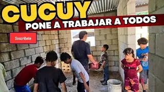 YA INICIAMOS A REPELLAR LAS PAREDES. Cucuy por un momento perdio el control.