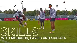 Skills, Tricks and Keepy-ups with Richards, Davies & Musiala | FC Bayern Training