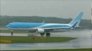Jetairfly 767 300 rapid takeoff out of Düsseldorf Airport HD