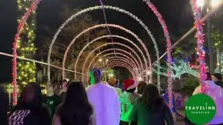 Magical! Lake Eola&rsquo;s 2024 Christmas Lights | 4K WALK Downtown, Orlando
