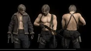 Resident Evil 4/RE4 Remake PC MOD - Shirtless/Barebody Leon