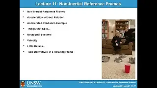 Classical Mechanics Lecture 11 Part 1 -- Non-inertial Reference Frames