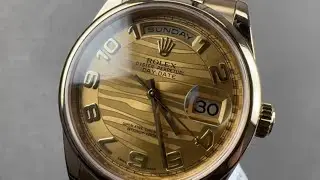 Rolex Day-Date 36 Wave Dial 118208 Rolex Watch Review