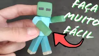Zumbi do Minecraft - Como Fazer Com Massinha de Modelar! -  Passo a Passo - MUITO FÁCIL!!!! - DIY