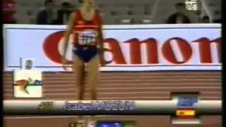 Isabel Mozun salto de Altura de la Copa del Mundo de Barcelona 1989