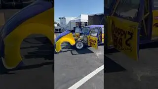 Drag car Volkswagen Beetle &ldquo;Poppy Bug 2&rdquo; with a turbo