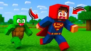 SUPERMAN Speedrunner vs Hunter Mikey and BananaKid and JJ! - Minecraft (Maizen)