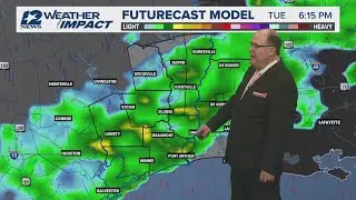 Finally warmer this week! Rain chances Tuesday night