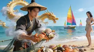 穿越到被鄰居氣暈的漁民身上，被神龍眷顧獲得趕海透視眼，海貨在哪一看便知！#首發新劇 #無腦劇 #完結短劇