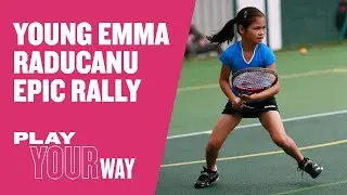 Young Emma Raducanu and Sonay Kartal Epic Rally