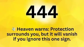 📖 444 Heaven warns: Protection surrounds you, but it will vanish if you ignore this one sign.