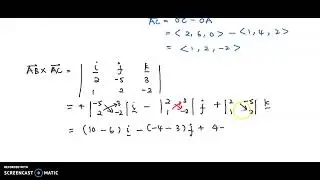 Section A: Question 1. Area and Cartesian equation of the plane