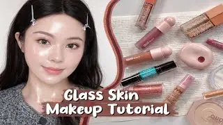 Glass Skin Makeup Tutorial ✨ | Dewy, Glowing Skin Like Korean Beauty