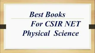 Physics Reference books for CSIR NET/JRF GATE, JEST, IIT JAM, TIFR | books for the preparation