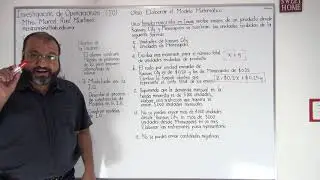 Modelado en la Investigación de Operaciones Ejemplo 1: Tienda minorista en Iowa