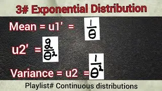 mean and and variance of exponential distribution