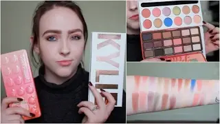 Too Faced Sweet Peach VS Kylie Cosmetics Royal Peach +GIVEAWAY!