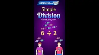 Division for Kids | Division Concept | Basic Division Rules | Math Learning Video for Kids #shorts