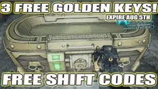 3 Free Golden Keys! Gearbox Shift Code Thru Aug 5th 2013 (how to get golden key) Borderlands 2