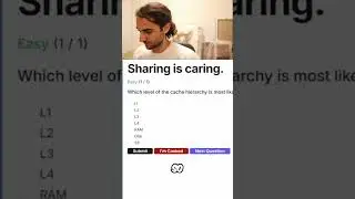 Bro fumbles a basic cache hierarchy question