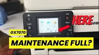 canon gx7070 maintenance cartridge replace 