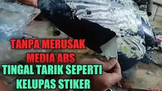 Cara Aman Merontokan Cat Sudah berlapis-lapis Modal Kantong plastik