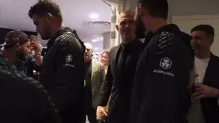 Ian Garry vs Khamzat Chimaev altercation post UFC Qatar from a different angle MMA fans.