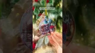 Custom Photo Family In Christmas Ball | Personalized Acrylic Photo Ornament