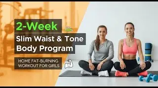 2-Week Slim Waist & Tone Body Program | Home Fat-Burning Workout for Girls