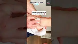 Try this!! Help get rid of ankle swelling 🤯❄️ #pain #athlete #ankle