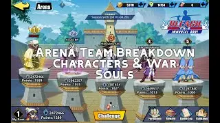 BIS My Favorite Arena Team (Characters & War Souls Broken-down) Bleach Immortal Soul External Soul