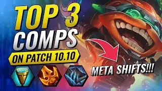 TOP 3 COMPS ON PATCH 10.10 - CHALLENGER GUIDE TO FREE ELO - TEAMFIGHT TACTICS
