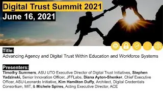 Digital Trust 2021 - Advancy Agency and Digital Trust Within Education and Workforce Systems (Panel)