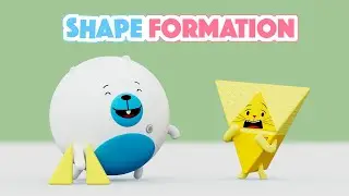 Learn Shapes for Kids 🔺 🔶  | Shape Formation Song for Toddlers | Shape Transform | Nursery Rhymes