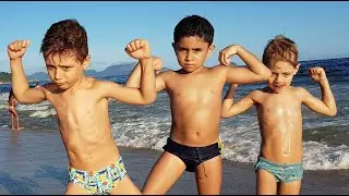 DreiKinderJD - Praia com as Crianças #dreikinderjanzendaniel #dreikinderjanzendaniel