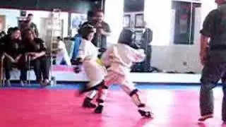 Brian Keller sparring in karate