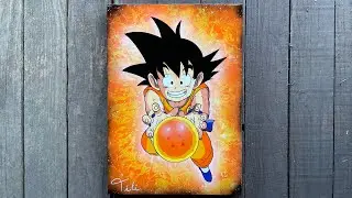 Son Goku Kid - CRYSTAL BALL (GLOW IN THE DARK 🌟) - Titi Spray paint