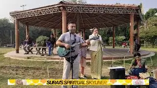 Live- Aiding ISKCON book distribution with Kirtan at town park, Faridabad