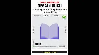 Creating a Book Using Blend Tool in CorelDraw  #tutorial