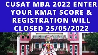 CAT 2022 Admissions to MBA Candidates having KMAT  Scores,may enter.