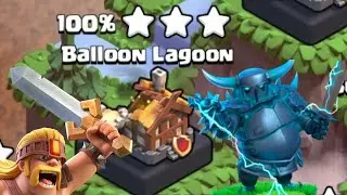 Easiest Balloon Lagoon Level 3 Attack Strategy in 2 Shots after the September 2023 Update | COC