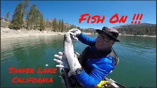 Kayak Trout Fishing at Shaver Lake, California in the Feelfree Dorado 125