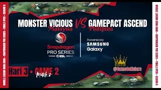 [ID] MONSTER VICIOUS VS GAMEPACT ASCEND |AP MLBB Snapdragon Mobile Open Finals S6 #mlbb #AsiaPasifik