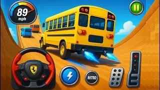 Crazy Bus Mega Ramp Impossible Racing - Bus Stunts Impossible Tracks - Android Gameplay 2025  P- 03