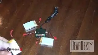 Floureon 3 x 3.7V 1200mAh LiPo + Balance Charger