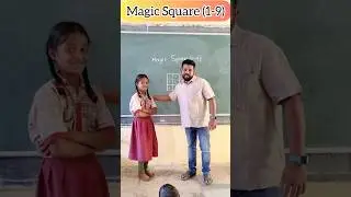 Magic Square (1-9) / Teacher innovative ideas #education #maths #school #students #youtubeshorts
