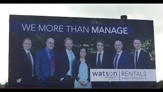 New Property Management Billboard by Watson Real Estate Palmerston North Property Management