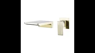 Wall Mount Waterfall Tub Faucet Installation Video