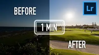 How to RETOUCH a LANDSCAPE photo in JUST 1 MINUTE!!! I Lightroom CC