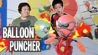 遙控大頭氣球拳擊機器人！小陶德跟爸媽對打會贏嗎？ UNBOXING the Robot toy BALLOON PUNCHER!